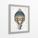 Globo Barroco Azul Y Crema - Fab Funky | Cuadro decorativo de Canvas Lab