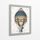 Globo Barroco Azul Y Crema - Fab Funky | Cuadro decorativo de Canvas Lab