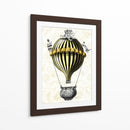 Globo Barroco Negro Amarillo - Fab Funky | Cuadro decorativo de Canvas Lab