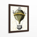 Globo Barroco Negro Amarillo - Fab Funky | Cuadro decorativo de Canvas Lab
