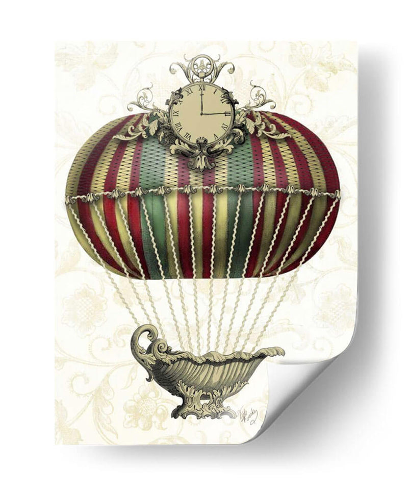 Globo Barroco Con Reloj - Fab Funky | Cuadro decorativo de Canvas Lab