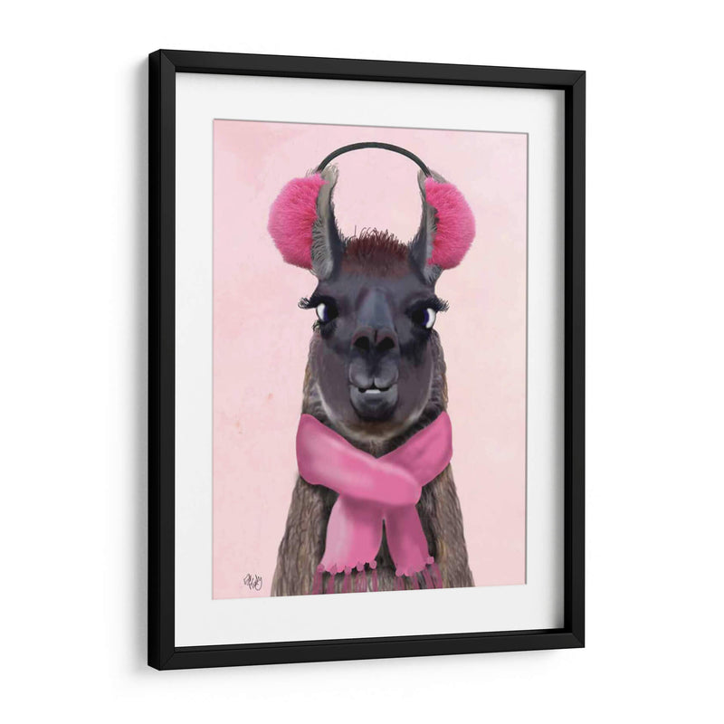 Chilly Llama Pink - Fab Funky | Cuadro decorativo de Canvas Lab