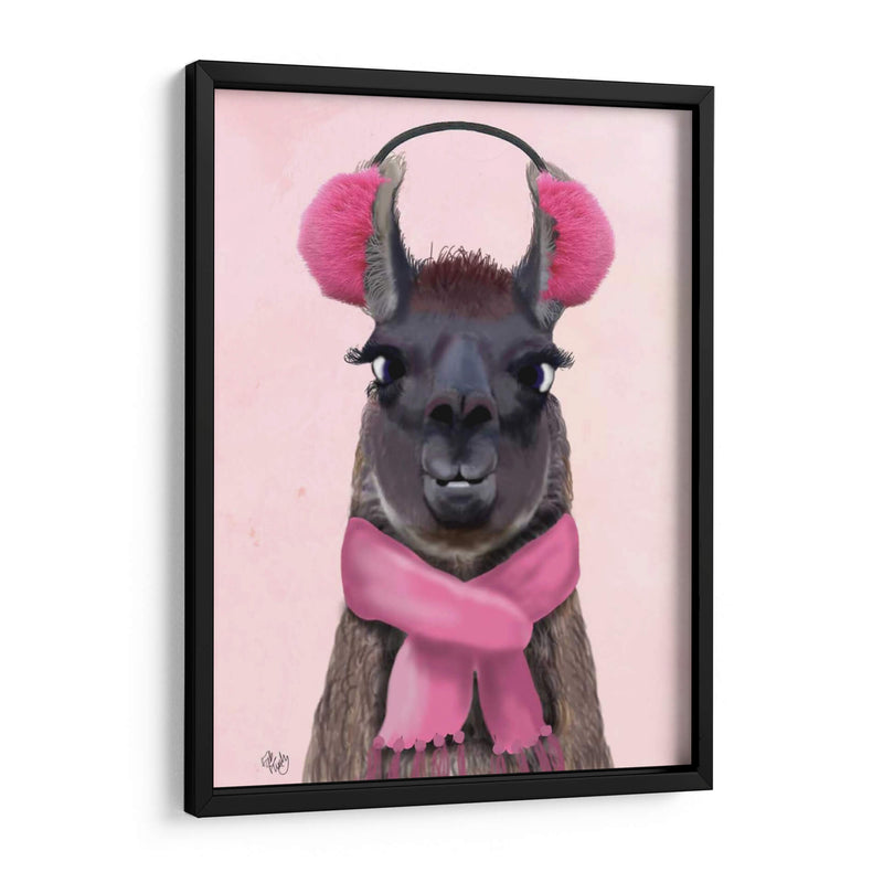 Chilly Llama Pink - Fab Funky | Cuadro decorativo de Canvas Lab