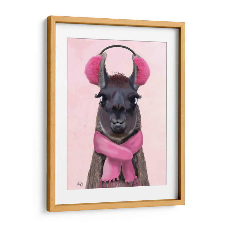 Chilly Llama Pink - Fab Funky | Cuadro decorativo de Canvas Lab