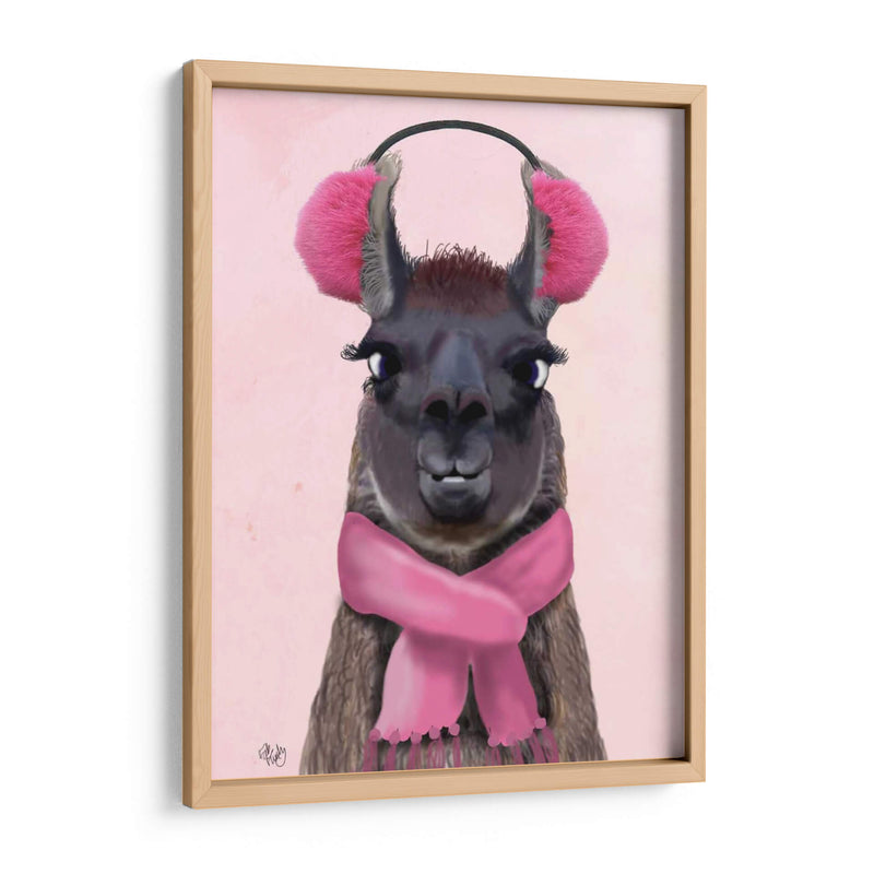 Chilly Llama Pink - Fab Funky | Cuadro decorativo de Canvas Lab