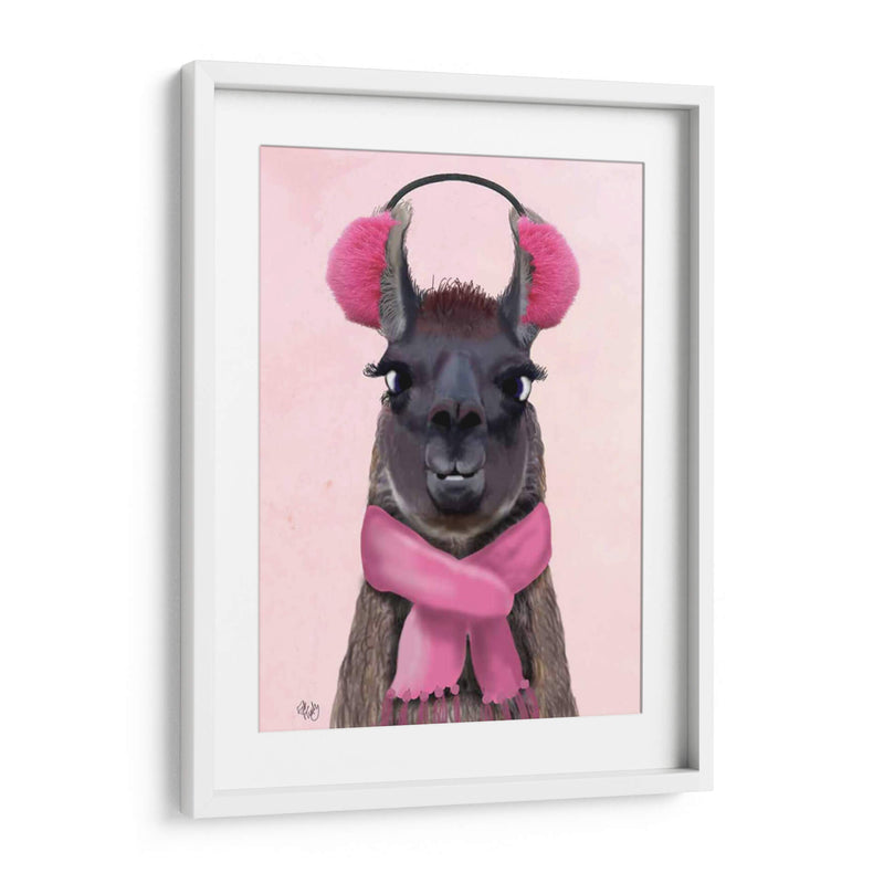 Chilly Llama Pink - Fab Funky | Cuadro decorativo de Canvas Lab