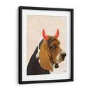 Little Diablo Basset Hound - Fab Funky | Cuadro decorativo de Canvas Lab