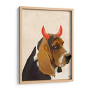 Little Diablo Basset Hound - Fab Funky | Cuadro decorativo de Canvas Lab