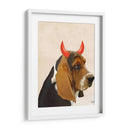 Little Diablo Basset Hound - Fab Funky | Cuadro decorativo de Canvas Lab