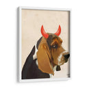 Little Diablo Basset Hound - Fab Funky | Cuadro decorativo de Canvas Lab