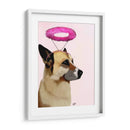 Perro Con Halo Rosa - Fab Funky | Cuadro decorativo de Canvas Lab