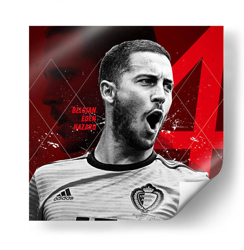 Eden Hazard - Bélgica | Cuadro decorativo de Canvas Lab