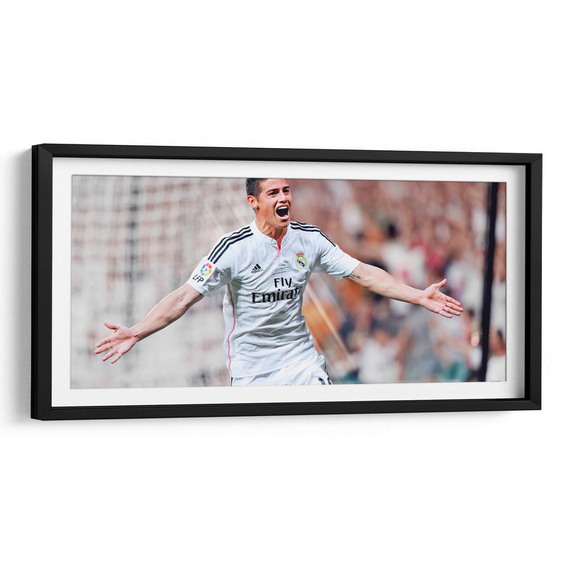 James Rodríguez celebrando | Cuadro decorativo de Canvas Lab