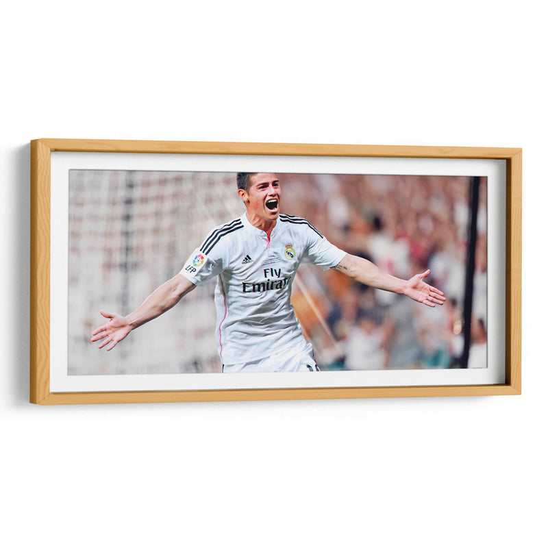 James Rodríguez celebrando | Cuadro decorativo de Canvas Lab