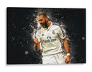 Karim Benzema iluminado | Cuadro decorativo de Canvas Lab