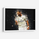 Karim Benzema iluminado | Cuadro decorativo de Canvas Lab