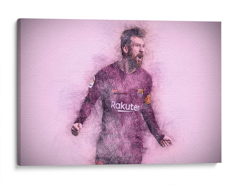 Leo Messi - Barcelona | Cuadro decorativo de Canvas Lab