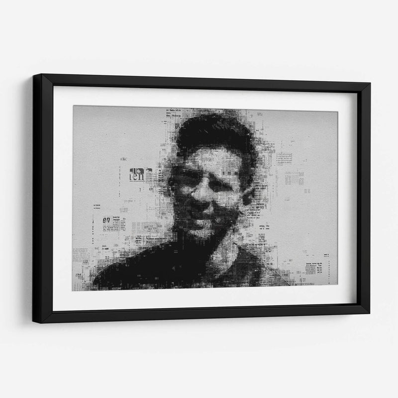 Leo Messi en periódico | Cuadro decorativo de Canvas Lab