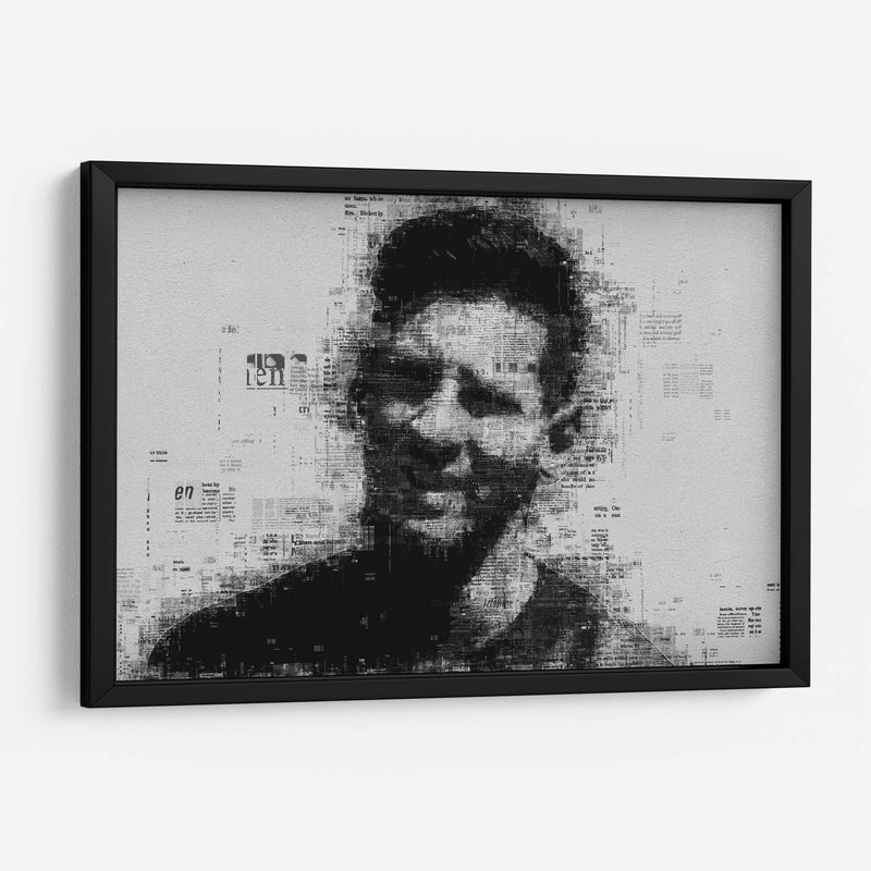 Leo Messi en periódico | Cuadro decorativo de Canvas Lab