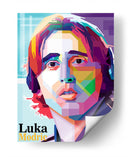 Luka Modric ilustrado | Cuadro decorativo de Canvas Lab