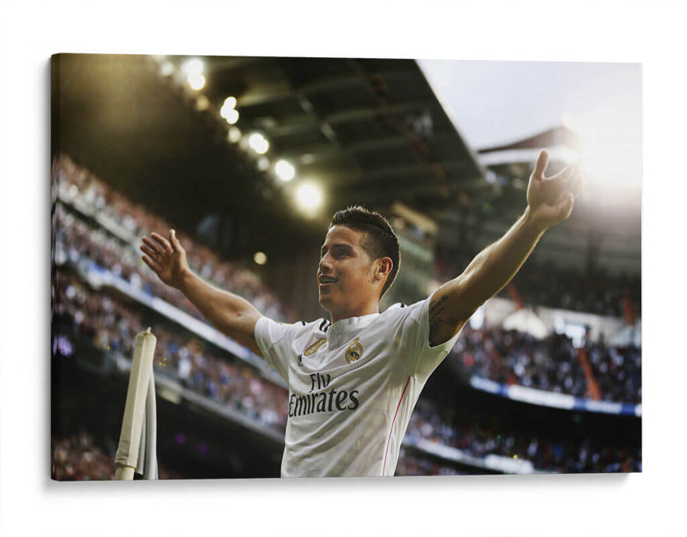 Manos arriba de James Rodríguez | Cuadro decorativo de Canvas Lab