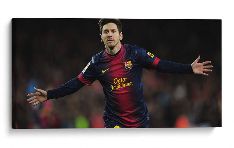Messi celebrando | Cuadro decorativo de Canvas Lab