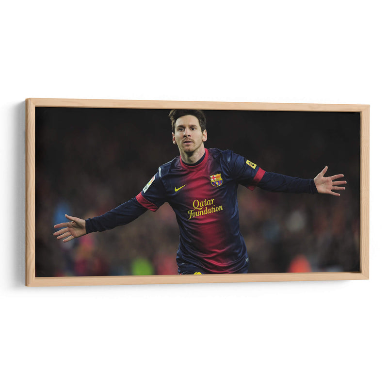 Messi celebrando | Cuadro decorativo de Canvas Lab