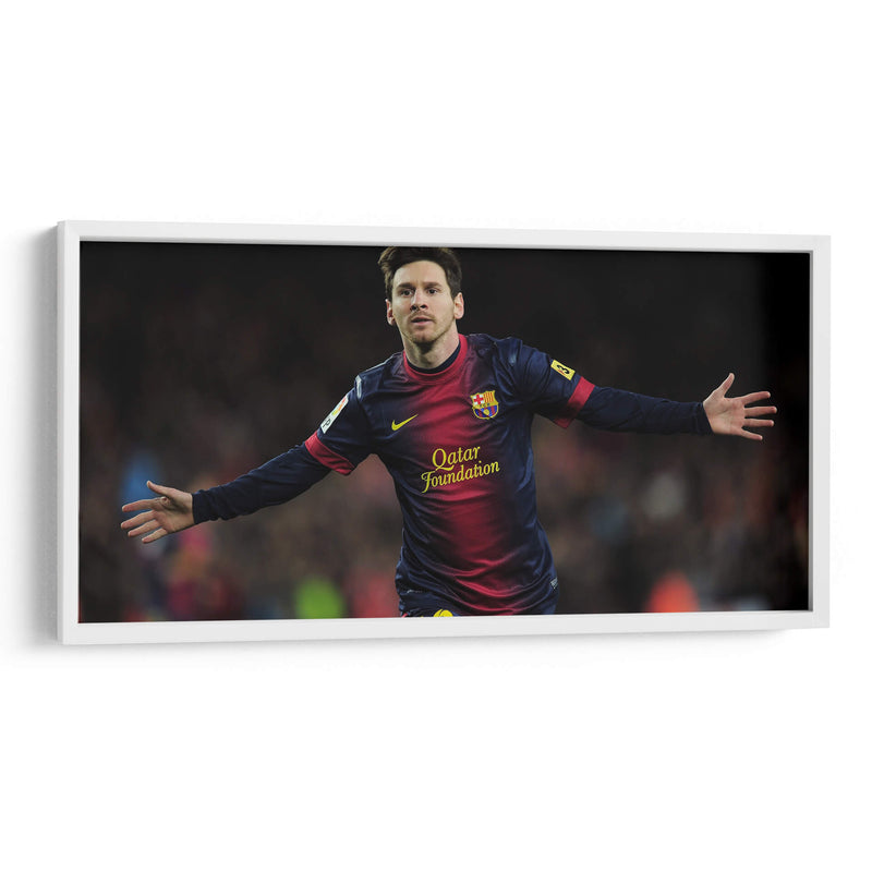 Messi celebrando | Cuadro decorativo de Canvas Lab