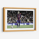 Messi y el balón | Cuadro decorativo de Canvas Lab