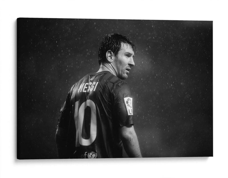 Messi en blanco y negro	 | Cuadro decorativo de Canvas Lab