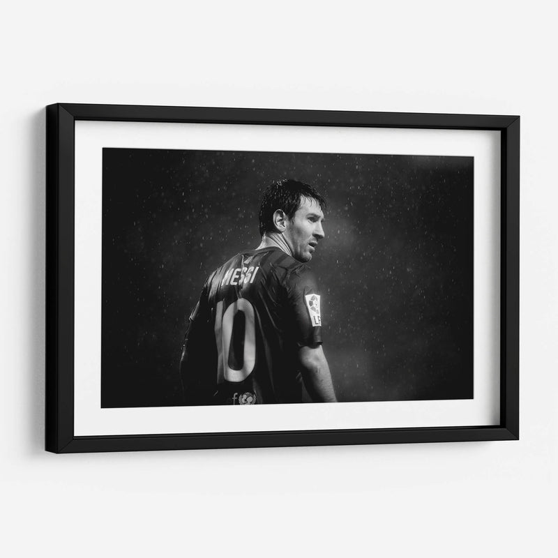 Messi en blanco y negro	 | Cuadro decorativo de Canvas Lab