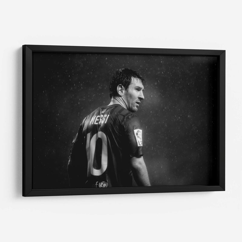 Messi en blanco y negro	 | Cuadro decorativo de Canvas Lab