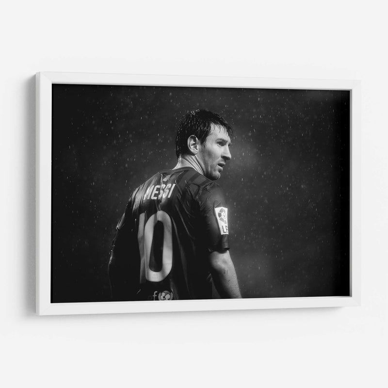 Messi en blanco y negro	 | Cuadro decorativo de Canvas Lab