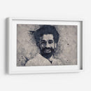 Mohamed Salah blanco y negro | Cuadro decorativo de Canvas Lab