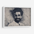 Mohamed Salah blanco y negro | Cuadro decorativo de Canvas Lab