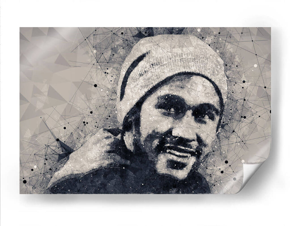Neymar Jr blanco y negro | Cuadro decorativo de Canvas Lab