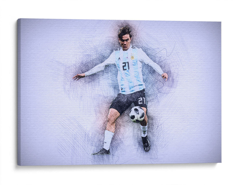 Paulo Dybala Argentina | Cuadro decorativo de Canvas Lab