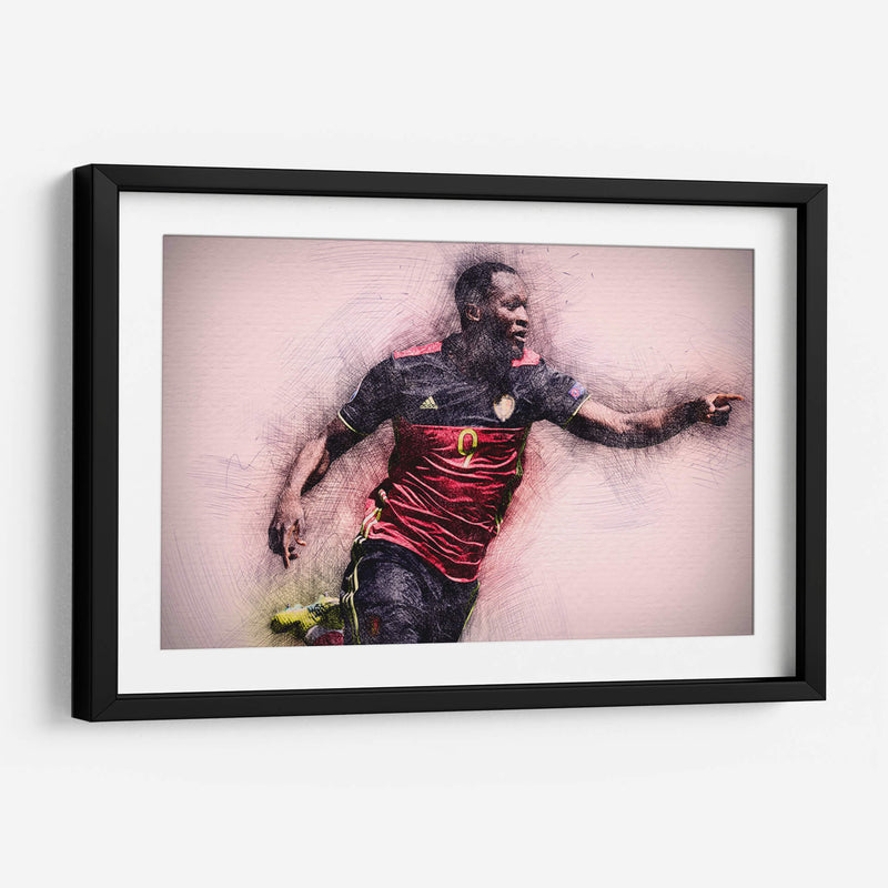 Romelu Lukaku - Bélgica | Cuadro decorativo de Canvas Lab
