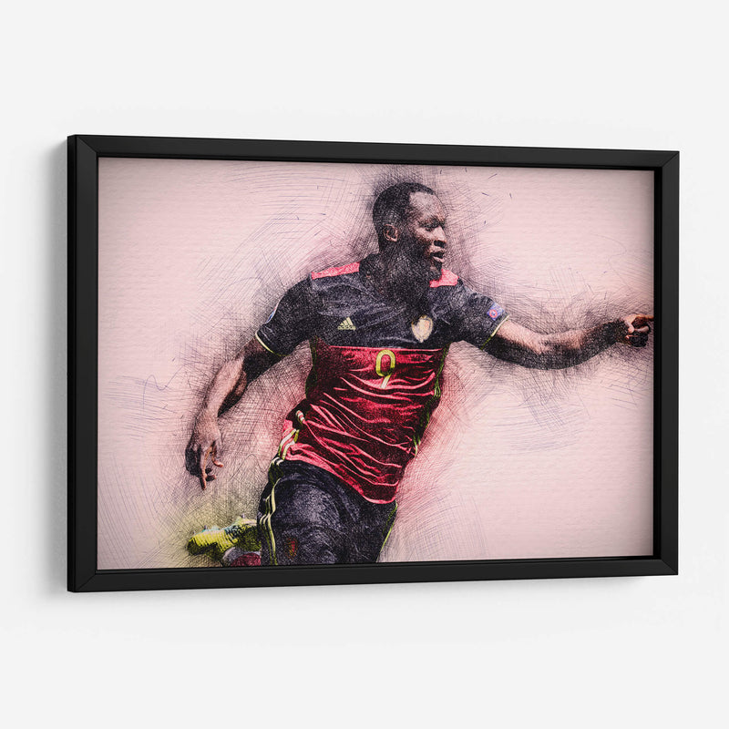 Romelu Lukaku - Bélgica | Cuadro decorativo de Canvas Lab