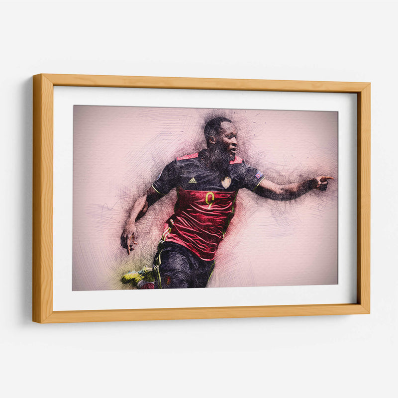 Romelu Lukaku - Bélgica | Cuadro decorativo de Canvas Lab