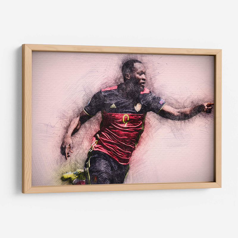Romelu Lukaku - Bélgica | Cuadro decorativo de Canvas Lab