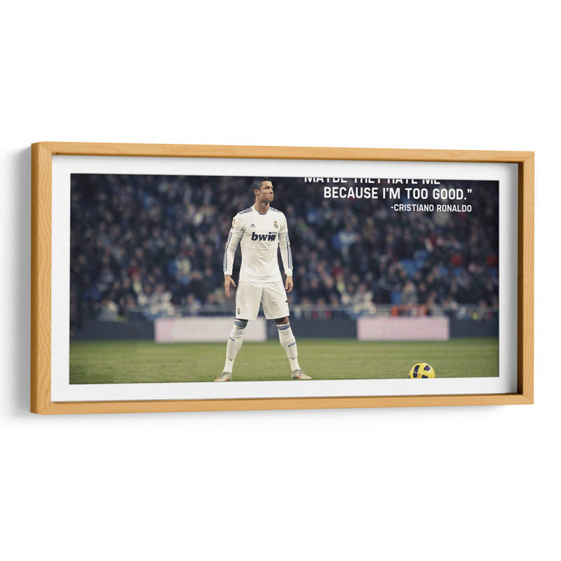 Ronaldo quote | Cuadro decorativo de Canvas Lab
