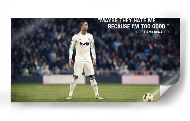 Ronaldo quote | Cuadro decorativo de Canvas Lab