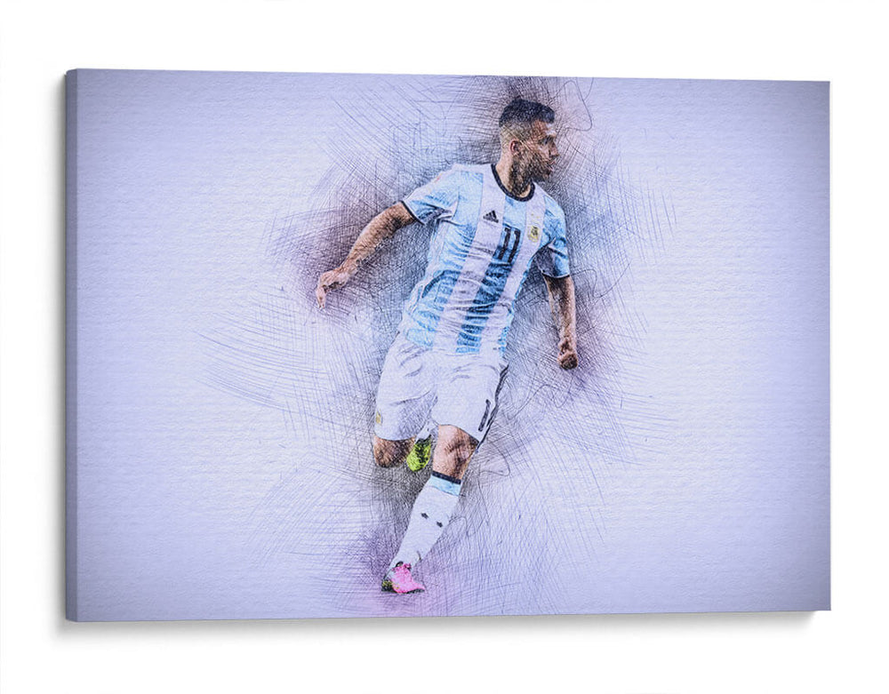 Sergio Agüero - Argentina | Cuadro decorativo de Canvas Lab