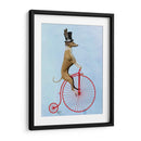 Greyhound En Penny Rojo Farthing - Fab Funky | Cuadro decorativo de Canvas Lab