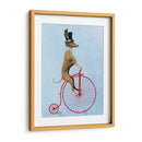 Greyhound En Penny Rojo Farthing - Fab Funky | Cuadro decorativo de Canvas Lab