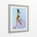 Greyhound En Penny Rojo Farthing - Fab Funky | Cuadro decorativo de Canvas Lab