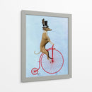 Greyhound En Penny Rojo Farthing - Fab Funky | Cuadro decorativo de Canvas Lab