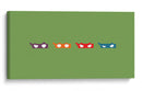 Antifaces de las tortugas ninja | Cuadro decorativo de Canvas Lab