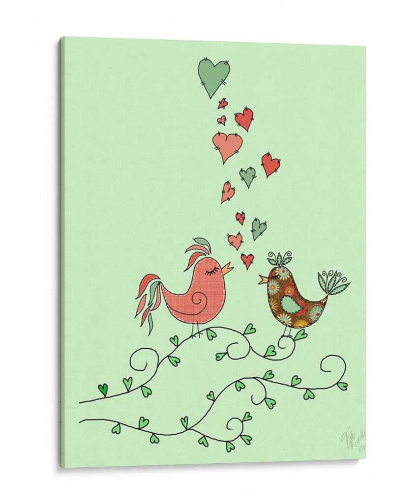 Pájaros Del Amor - Fab Funky | Cuadro decorativo de Canvas Lab